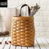 Hanging Wicker Basket – Rattan Storage For Fruit, Flowers, And Vegetables