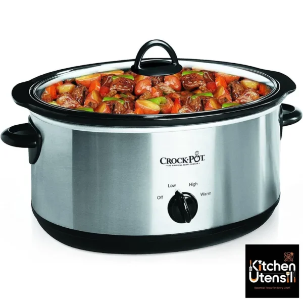 Versatile Crock-Pot 7 Quart Oval Manual Slow Cooker For Families