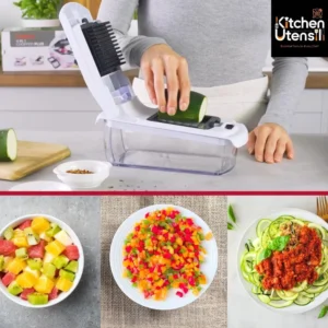 Fullstar Vegetable Chopper - Food Chopper, Slicer & Spiralizer (4 in 1)