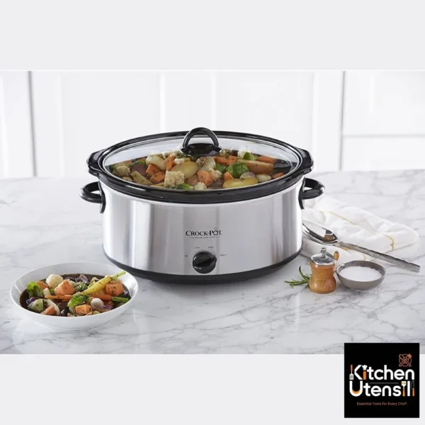 Versatile Crock-Pot 7 Quart Oval Manual Slow Cooker For Families